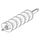 Worm Feed Screw Assy - 22 New Style CS22A